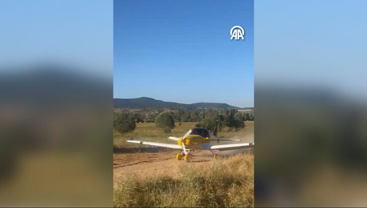 Özel uçağıyla Ankara’dan köyüne uçtu