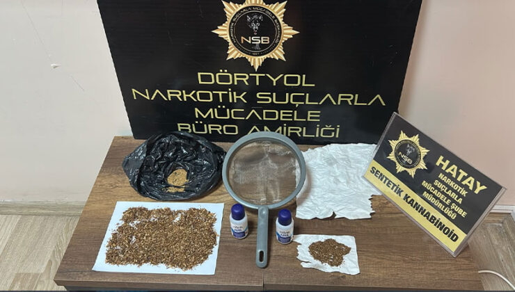 Dörtyol’da uyuşturucu operasyonu: 1 gözaltı