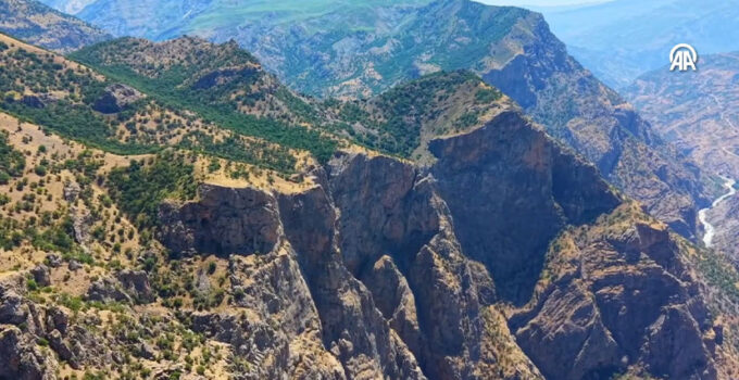 Siirt’te Guharan Yaylası havadan görüntülendi