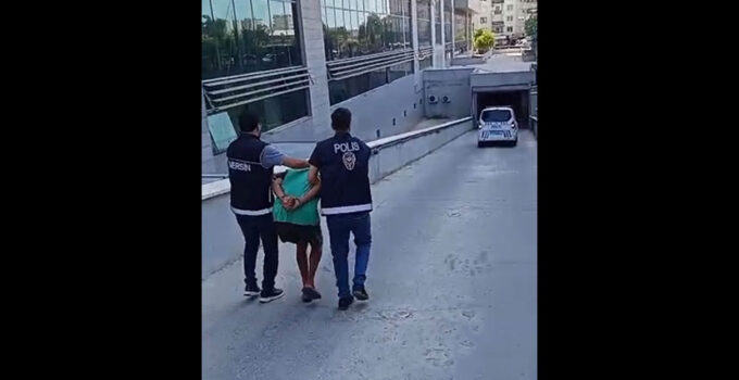 Mersin’de çocuğa şiddet zanlısı adliyeye sevk edildi